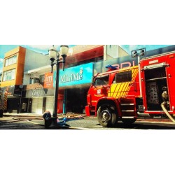 Corpo de Bombeiros combate incêndio em loja no Centro de Campo Largo